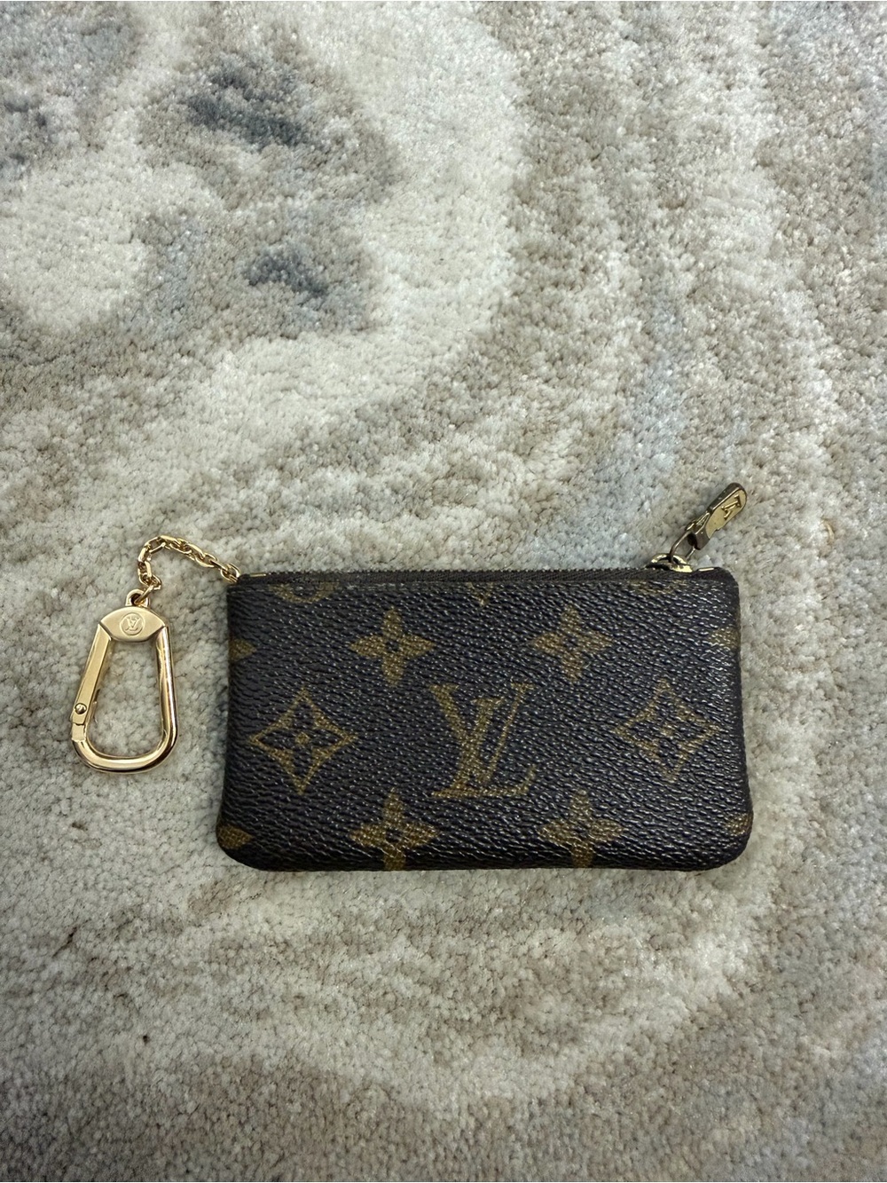 Louis Vuitton Monogram Canvas Key & Card Holder in Brown with Gold Hardware